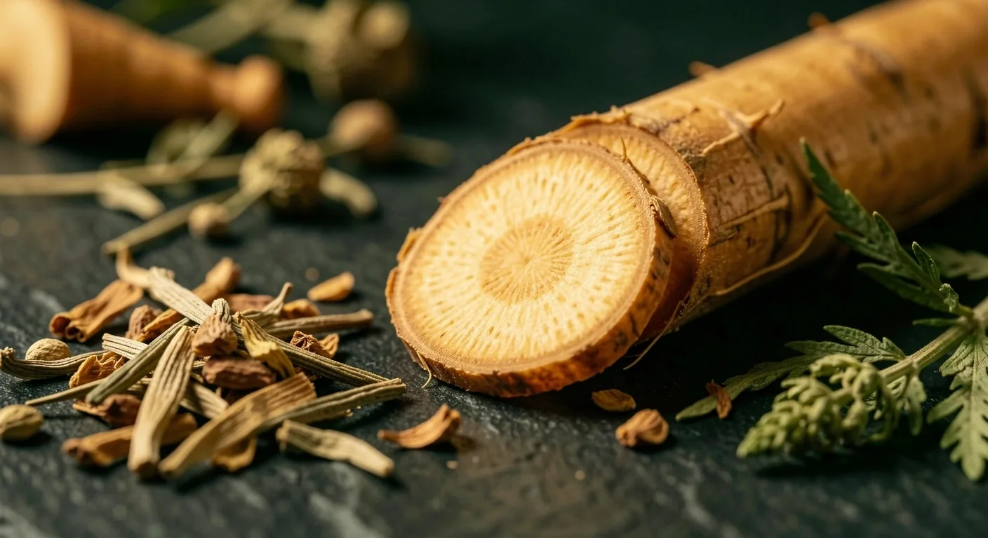 Botanical ingredients macro photography